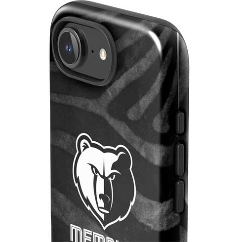 NBA Memphis Grizzlies Black Animal Print iPhone 16e Impact Case