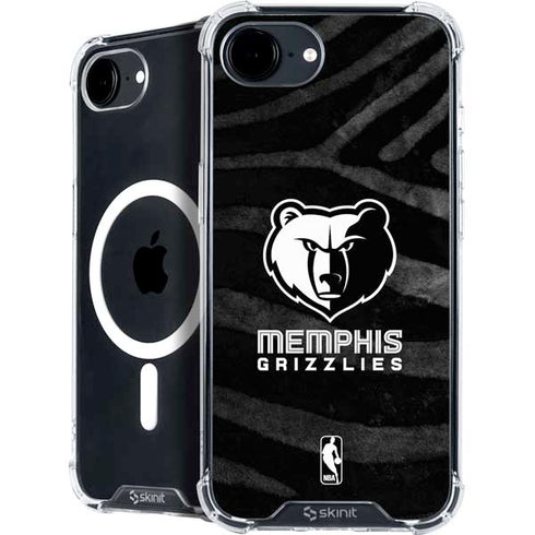 NBA Memphis Grizzlies Black Animal Print iPhone 16e MagSafe Case