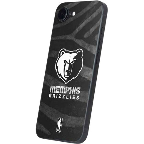 NBA Memphis Grizzlies Black Animal Print iPhone 16e Skin