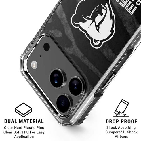 NBA Memphis Grizzlies Black Animal Print iPhone 18 Pro Clear Case