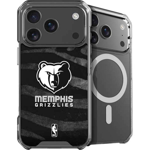 NBA Memphis Grizzlies Black Animal Print iPhone 18 Pro Max MagSafe Case