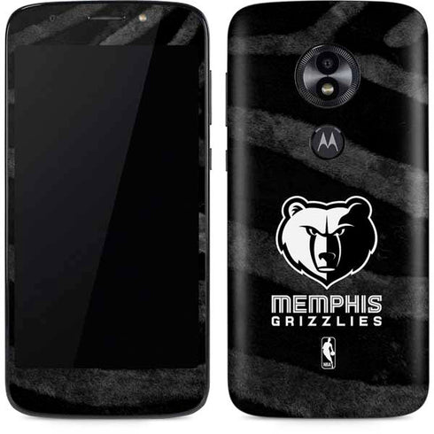 NBA Memphis Grizzlies Black Animal Print Moto E5 Play Skin