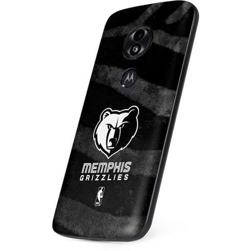 NBA Memphis Grizzlies Black Animal Print Moto E5 Play Skin