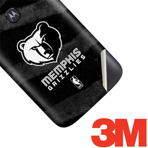 NBA Memphis Grizzlies Black Animal Print Moto E5 Play Skin