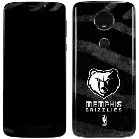 NBA Memphis Grizzlies Black Animal Print Moto E5 Plus Skin