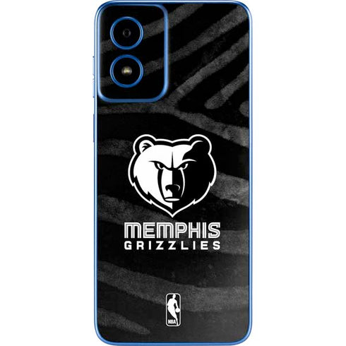 NBA Memphis Grizzlies Black Animal Print Moto G Play 4G (2024) Skin
