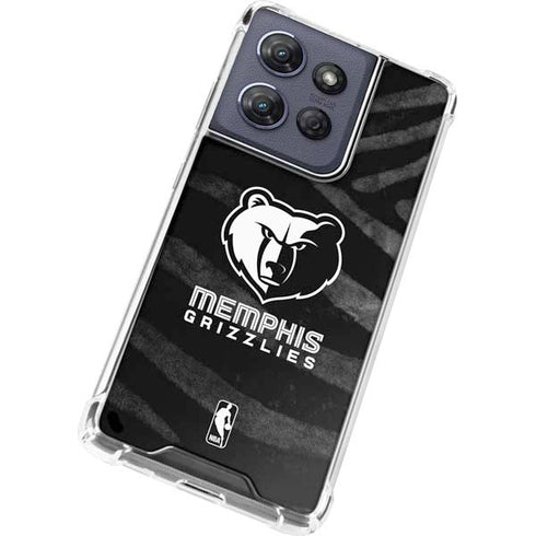 NBA Memphis Grizzlies Black Animal Print Moto G Play 5G (2025) Clear Case