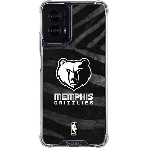 NBA Memphis Grizzlies Black Animal Print Moto G Power 5G (2024) Clear Case