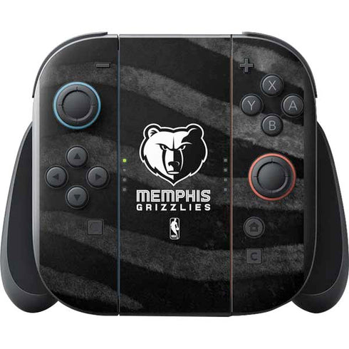 NBA Memphis Grizzlies Black Animal Print Nintendo Switch 2 (2025) with Joy-Con Skin