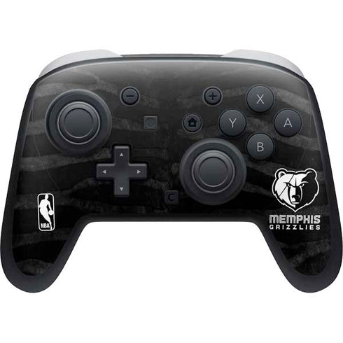 NBA Memphis Grizzlies Black Animal Print Nintendo Switch 2 (2025) Pro Controller Skin