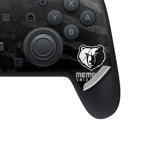 NBA Memphis Grizzlies Black Animal Print Nintendo Switch 2 (2025) Pro Controller Skin