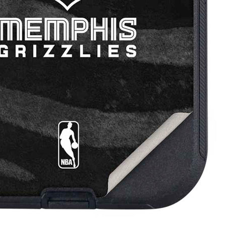 NBA Memphis Grizzlies Black Animal Print Otterbox Defender iPhone Skin