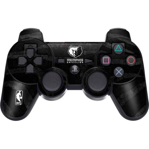 NBA Memphis Grizzlies Black Animal Print PS3 Dual Shock wireless controller Skin