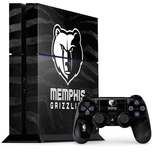 NBA Memphis Grizzlies Black Animal Print PlayStation PS4 Skins