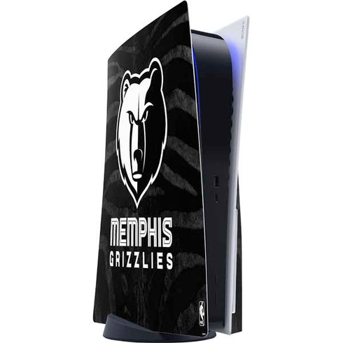 NBA Memphis Grizzlies Black Animal Print PlayStation PS5 Skins