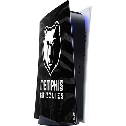 NBA Memphis Grizzlies Black Animal Print PlayStation PS5 Skins