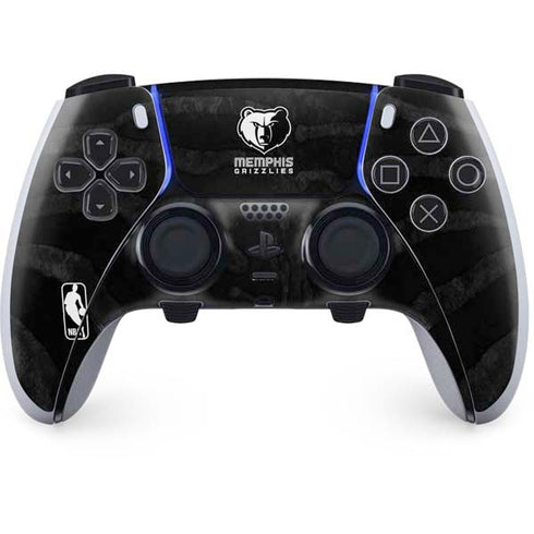 NBA Memphis Grizzlies Black Animal Print PS5 DualSense Edge Pro Controller Skin