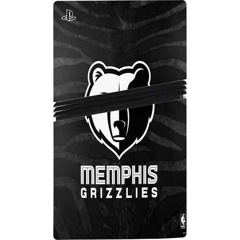 NBA Memphis Grizzlies Black Animal Print PS5 Pro Console Skin