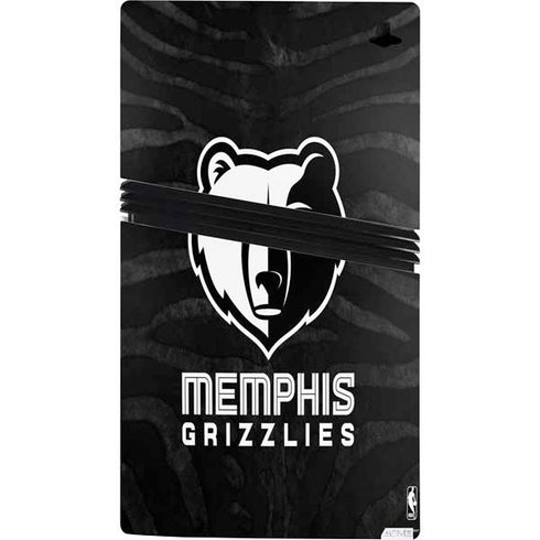 NBA Memphis Grizzlies Black Animal Print PS5 Pro Console Skin