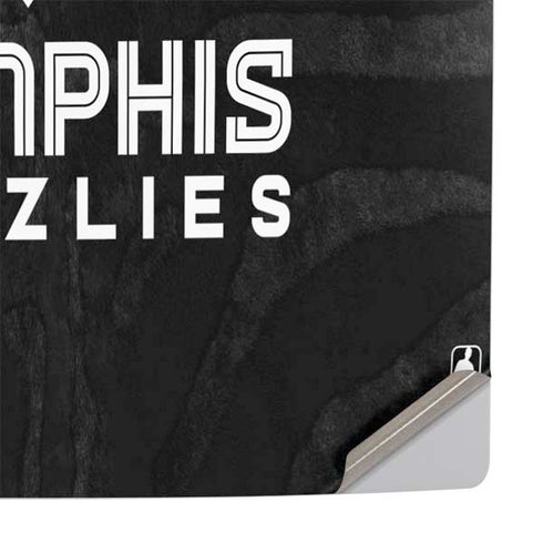 NBA Memphis Grizzlies Black Animal Print PS5 Slim Digital Edition Console Skin