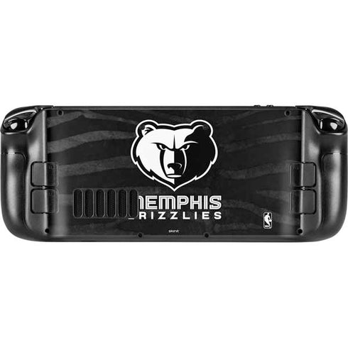 NBA Memphis Grizzlies Black Animal Print Steam Deck Handheld Gaming Computer Skin