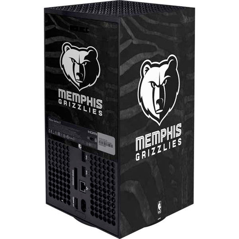 NBA Memphis Grizzlies Black Animal Print Xbox Series X Bundle Skin