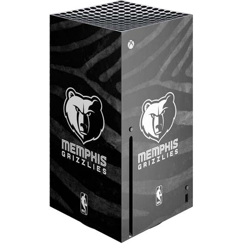 NBA Memphis Grizzlies Black Animal Print Xbox Series X Skins