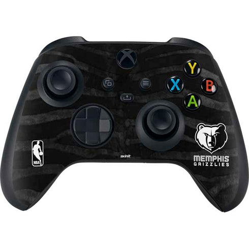 NBA Memphis Grizzlies Black Animal Print Xbox Series X Skins