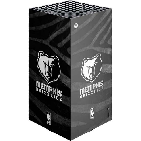 NBA Memphis Grizzlies Black Animal Print XBox Series X Digital Edition Console Skin