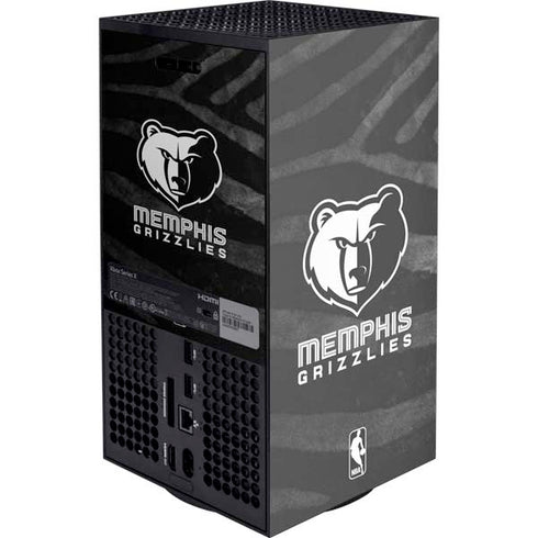 NBA Memphis Grizzlies Black Animal Print XBox Series X Digital Edition Console Skin