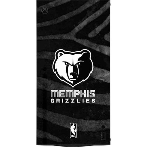 NBA Memphis Grizzlies Black Animal Print XBox Series X Digital Edition Console Skin