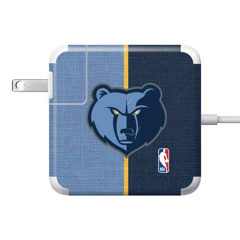 NBA Memphis Grizzlies Canvas 85W Power Adapter (15 and 17 inch MacBook Pro Charger) Skin