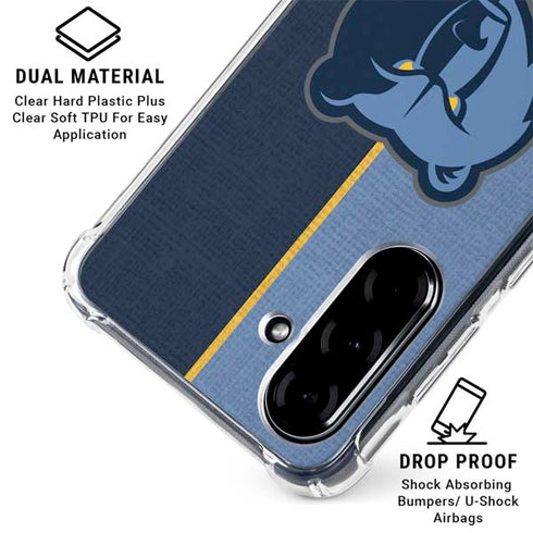 NBA Memphis Grizzlies Canvas Galaxy A36 5G Clear Case