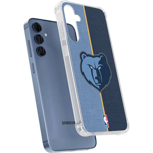 NBA Memphis Grizzlies Canvas Galaxy A55 5G Clear Case