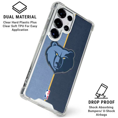 NBA Memphis Grizzlies Canvas Galaxy S25 Ultra Clear Case