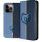 NBA Memphis Grizzlies Canvas iPhone 13 Pro Max Folio Case