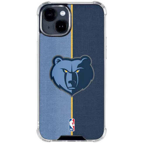 NBA Memphis Grizzlies Canvas iPhone 15 Clear Case