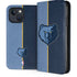 NBA Memphis Grizzlies Canvas iPhone 15 Plus Folio Case