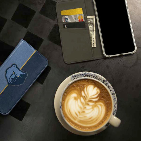 NBA Memphis Grizzlies Canvas iPhone 15 Pro Folio Case