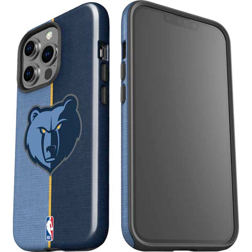 NBA Memphis Grizzlies Canvas iPhone 15 Pro Impact Case