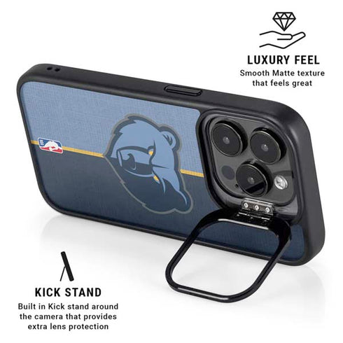 NBA Memphis Grizzlies Canvas iPhone 15 Pro Kickstand Case