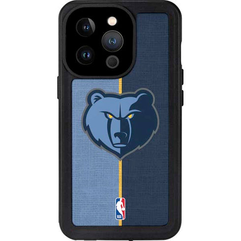 NBA Memphis Grizzlies Canvas iPhone 15 Pro Waterproof Case