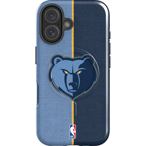 NBA Memphis Grizzlies Canvas iPhone 16 Magsafe Impact Case