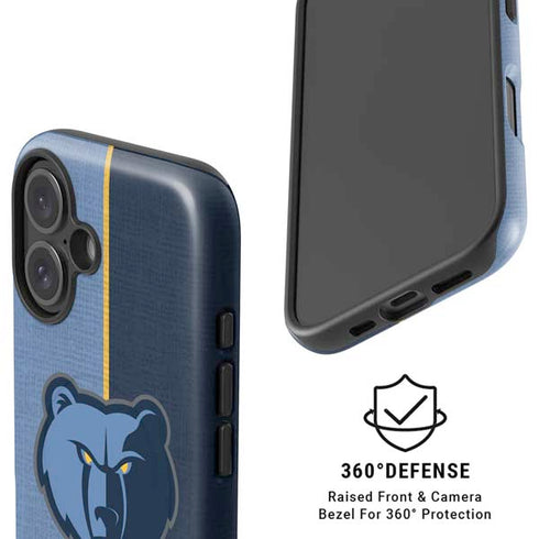 NBA Memphis Grizzlies Canvas iPhone 16 Magsafe Impact Case