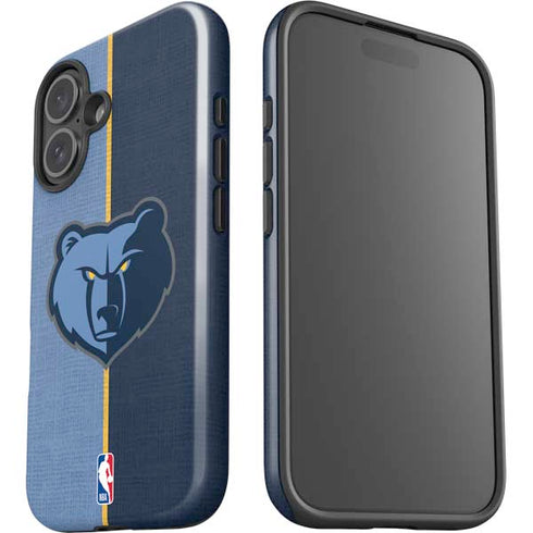 NBA Memphis Grizzlies Canvas iPhone 16 Plus Impact Case