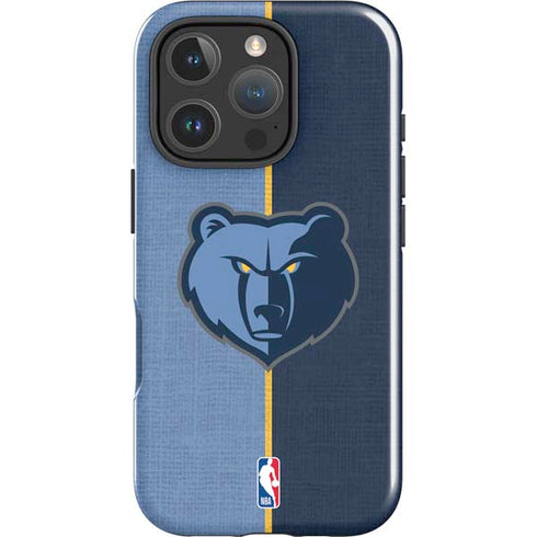 NBA Memphis Grizzlies Canvas iPhone 16 Pro Max Impact Case