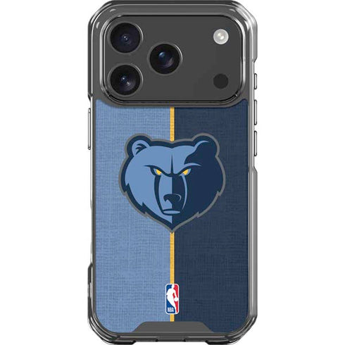 NBA Memphis Grizzlies Canvas iPhone 17 Pro Clear Case