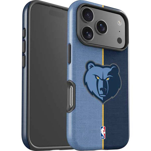 NBA Memphis Grizzlies Canvas iPhone 17 Pro Impact Case