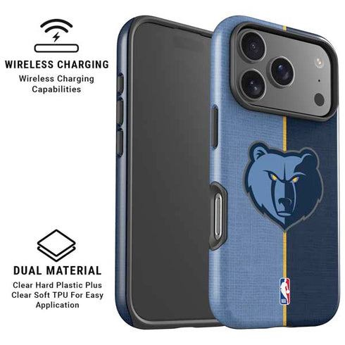 NBA Memphis Grizzlies Canvas iPhone 17 Pro Magsafe Impact Case