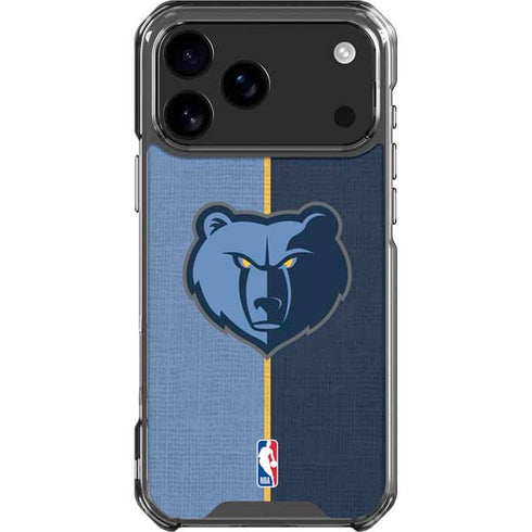 NBA Memphis Grizzlies Canvas iPhone 17 Pro Max Clear Case